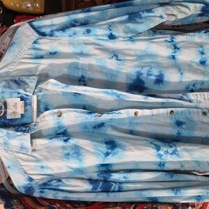 Tye dye blue